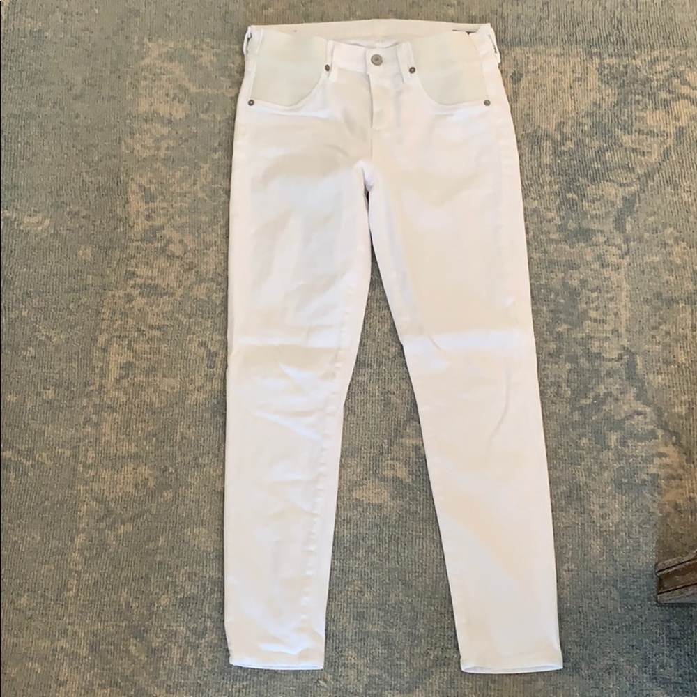 Citizens of Humanity White Maternity jeans sz 28